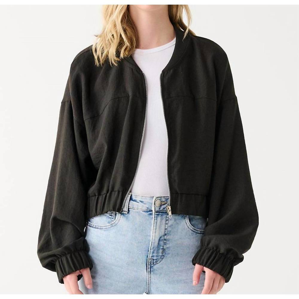 NEW DEX bomber jacket in black
